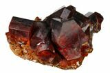 Deep Red Vanadinite Crystal Cluster - Huge Crystals! #157020-1